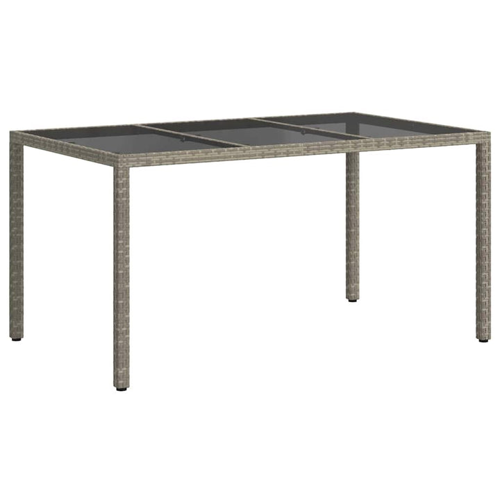 Havemøbel Bord Grå 150 x 90 x 75 cm polyrattan