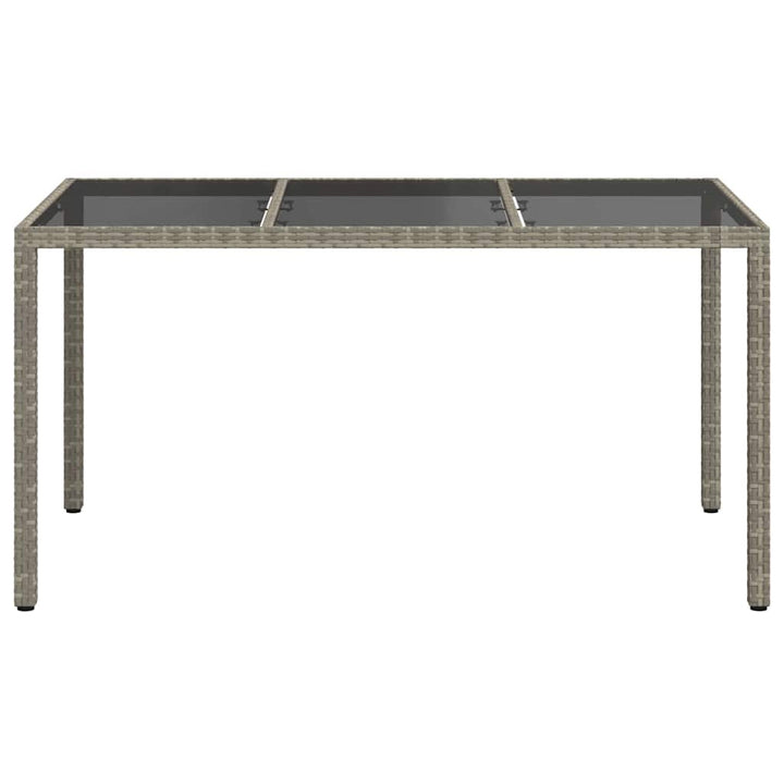 Havemøbel Bord Grå 150 x 90 x 75 cm polyrattan
