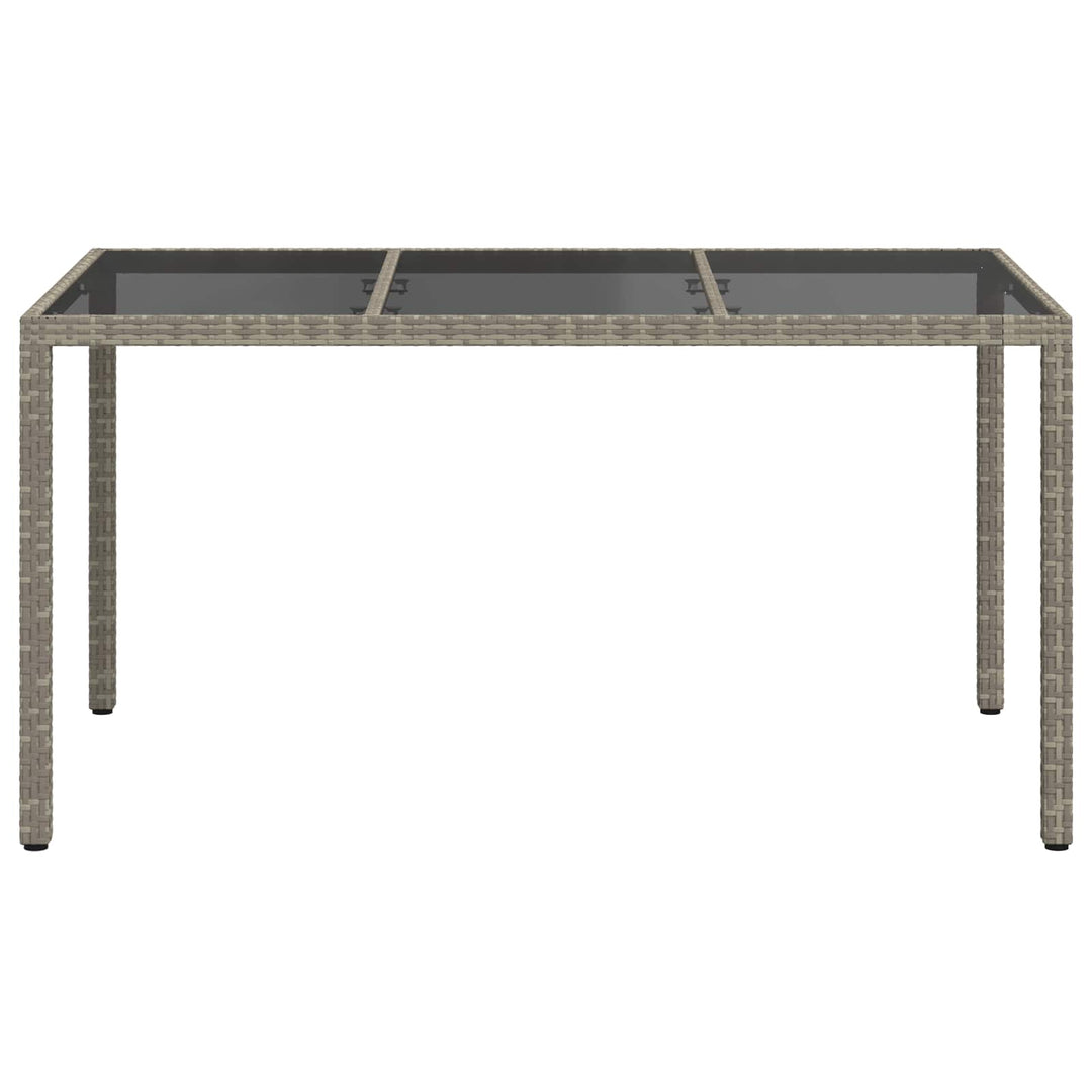 Havemøbel Bord Grå 150 x 90 x 75 cm polyrattan
