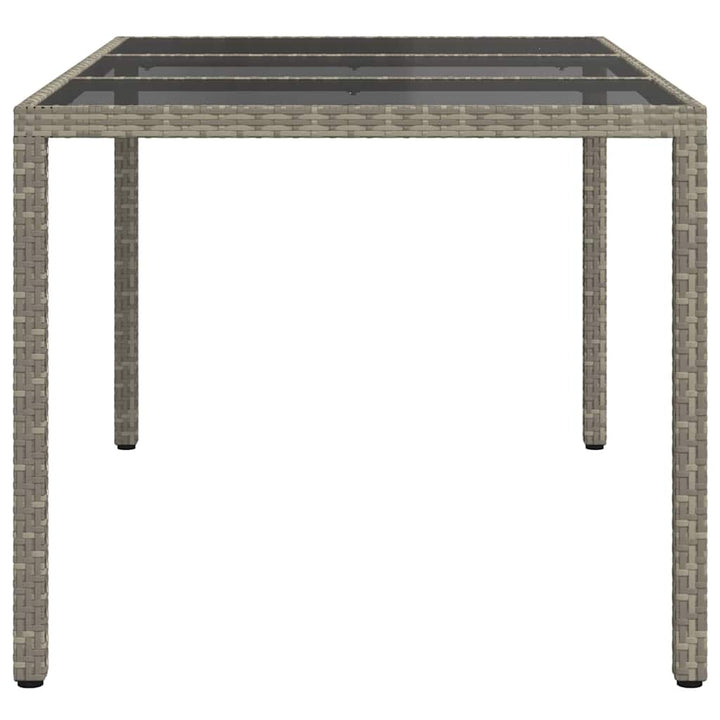 Havemøbel Bord Grå 150 x 90 x 75 cm polyrattan
