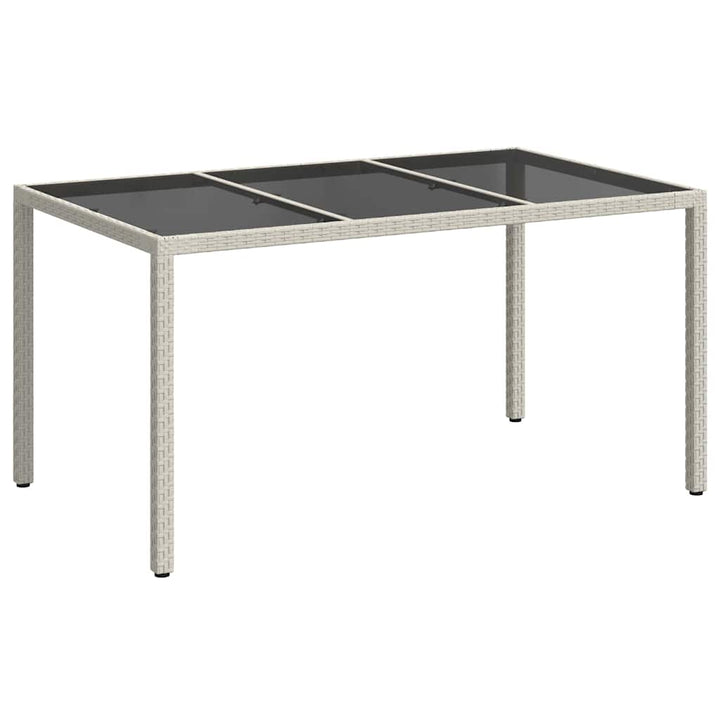 Havemøbel Bord Hvid 150 x 90 x 75 cm polyrattan
