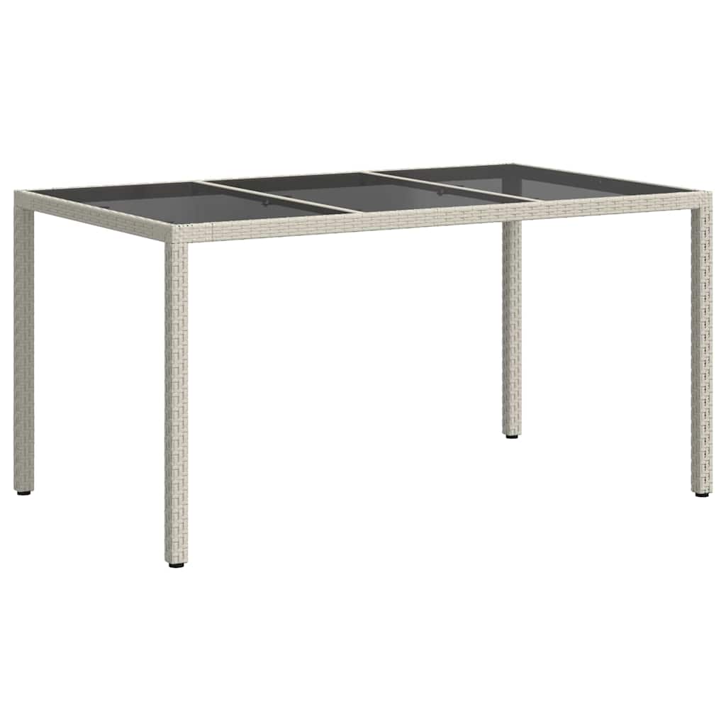 Havemøbel Bord Hvid 150 x 90 x 75 cm polyrattan