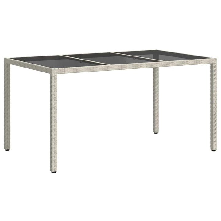 Havemøbel Bord Hvid 150 x 90 x 75 cm polyrattan