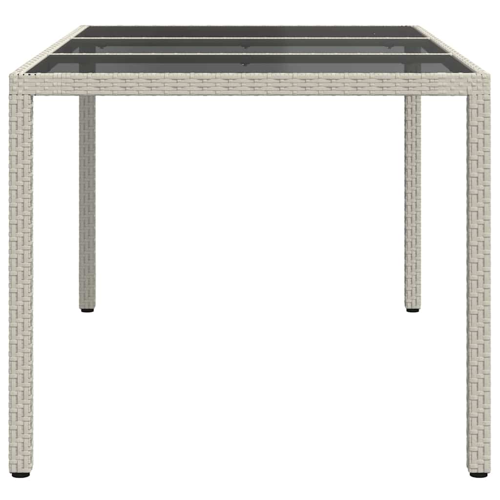 Havemøbel Bord Hvid 150 x 90 x 75 cm polyrattan