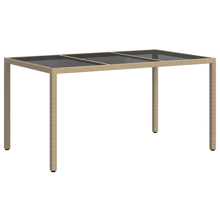 Havemøbel Bord Beige 150 x 90 x 75 cm polyrattan