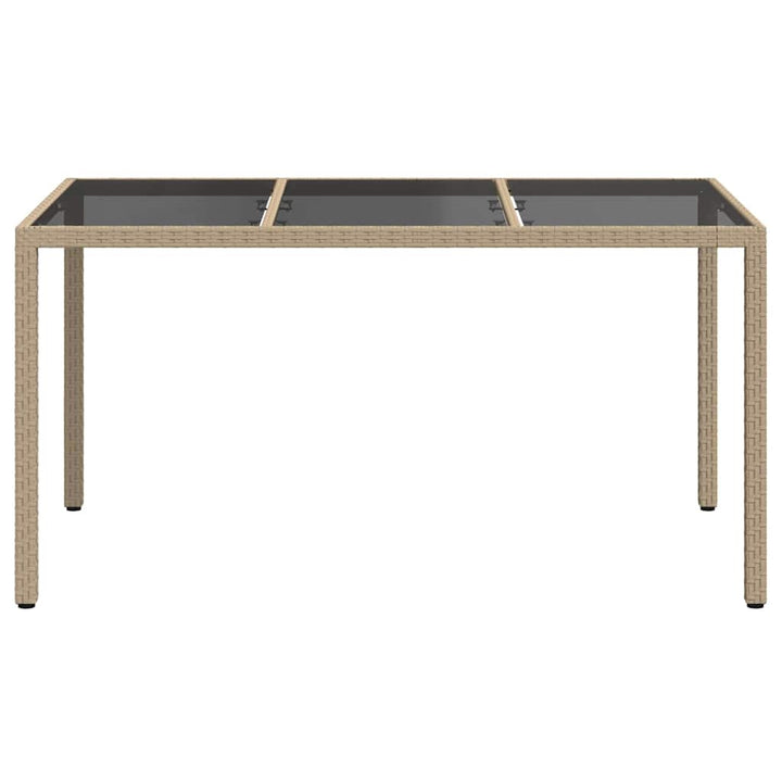 Havemøbel Bord Beige 150 x 90 x 75 cm polyrattan
