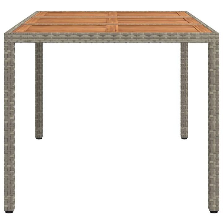 Havemøbel Bord Grå 150 x 90 x 75 cm polyrattan