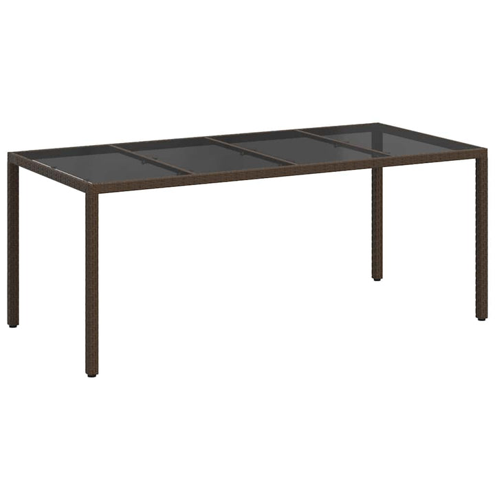 Havemøbel Bord Brun 190 x 90 x 75 cm polyrattan