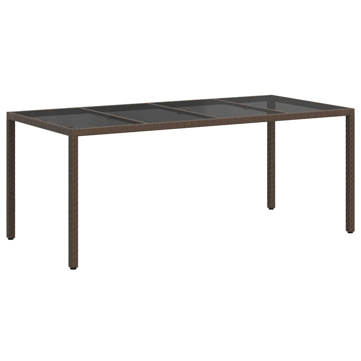 Havemøbel Bord Brun 190 x 90 x 75 cm polyrattan