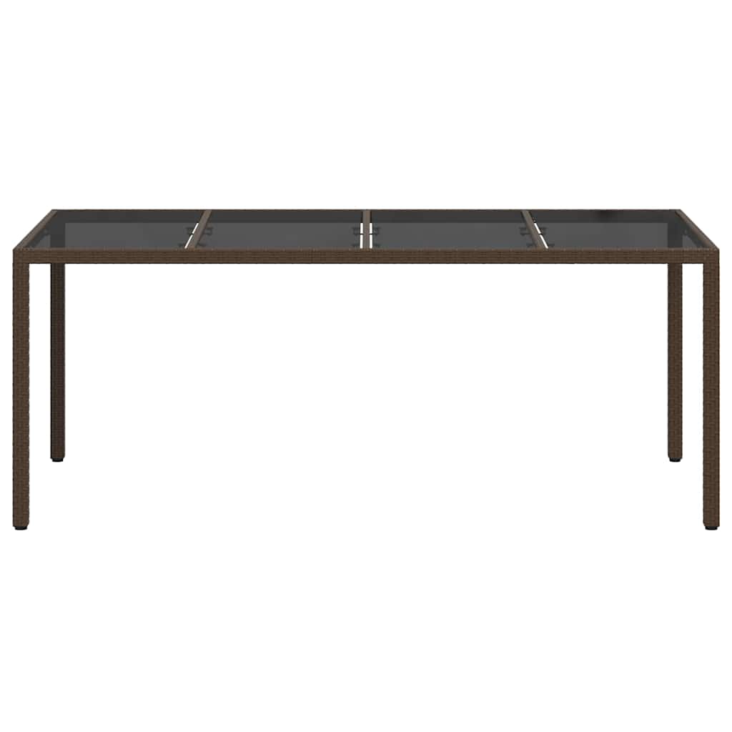 Havemøbel Bord Brun 190 x 90 x 75 cm polyrattan