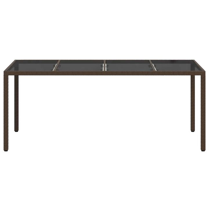 Havemøbel Bord Brun 190 x 90 x 75 cm polyrattan