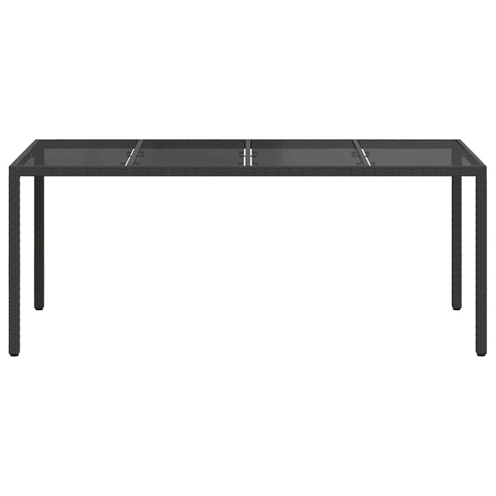 Havemøbel Bord Sort 190 x 90 x 75 cm polyrattan