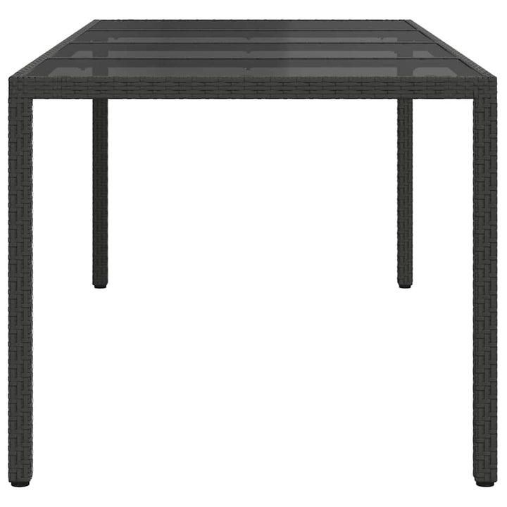Havemøbel Bord Sort 190 x 90 x 75 cm polyrattan