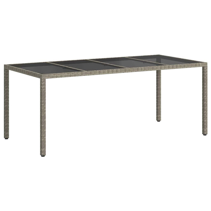 Havemøbel Bord Grå 190 x 90 x 75 cm polyrattan