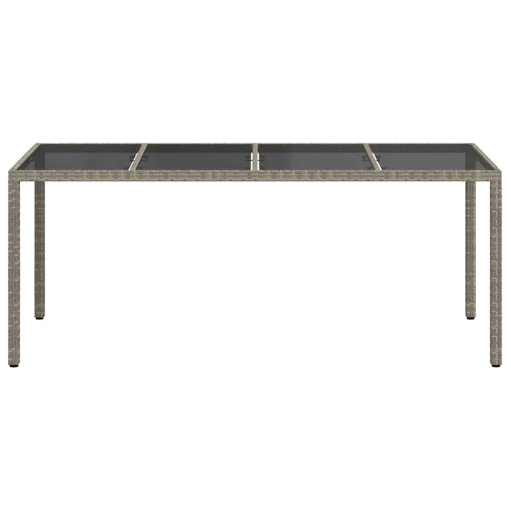 Havemøbel Bord Grå 190 x 90 x 75 cm polyrattan