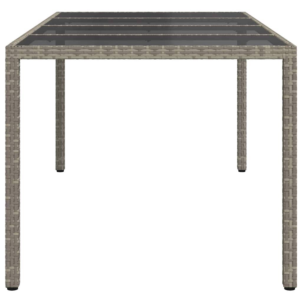 Havemøbel Bord Grå 190 x 90 x 75 cm polyrattan
