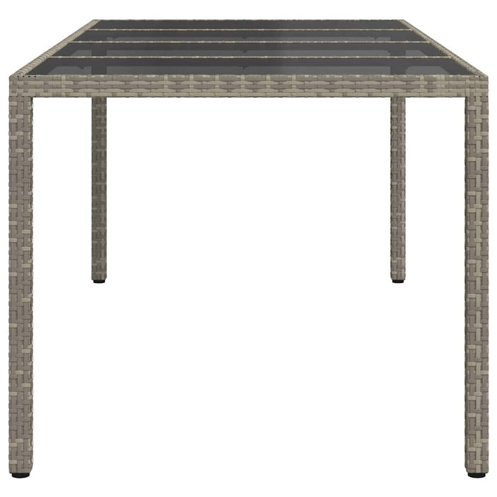 Havemøbel Bord Grå 190 x 90 x 75 cm polyrattan