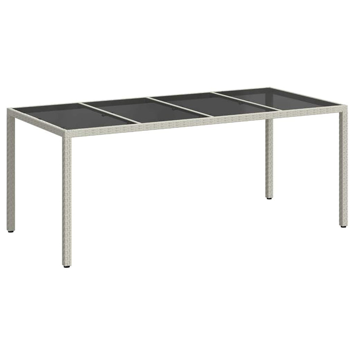 Havemøbel Bord Hvid 190 x 90 x 75 cm polyrattan
