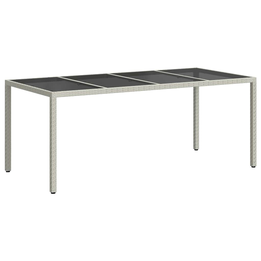 Havemøbel Bord Hvid 190 x 90 x 75 cm polyrattan