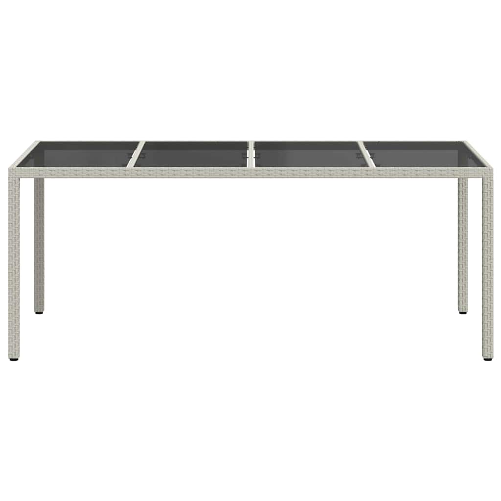 Havemøbel Bord Hvid 190 x 90 x 75 cm polyrattan