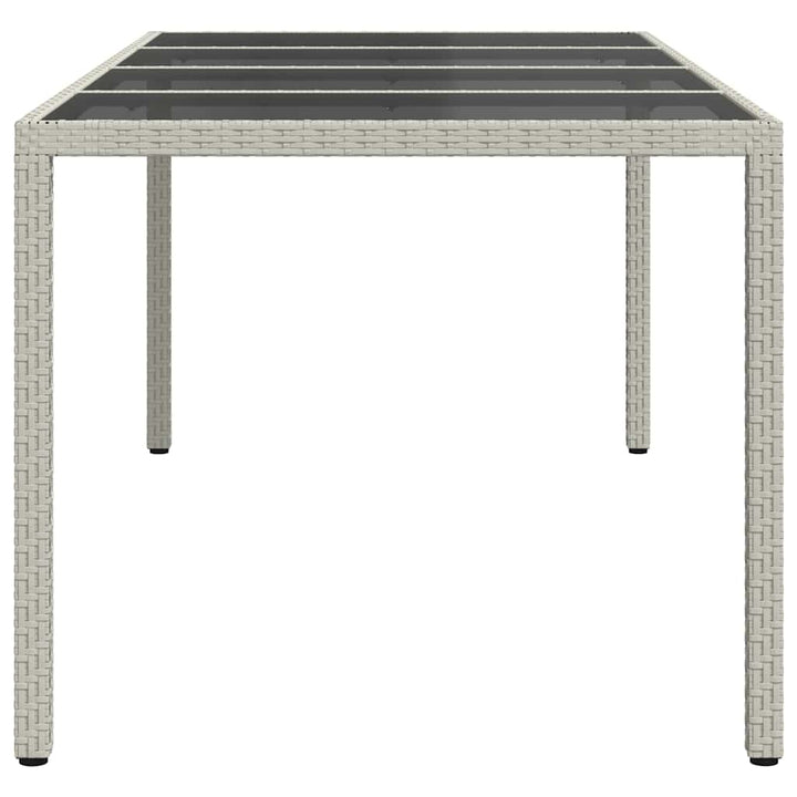 Havemøbel Bord Hvid 190 x 90 x 75 cm polyrattan
