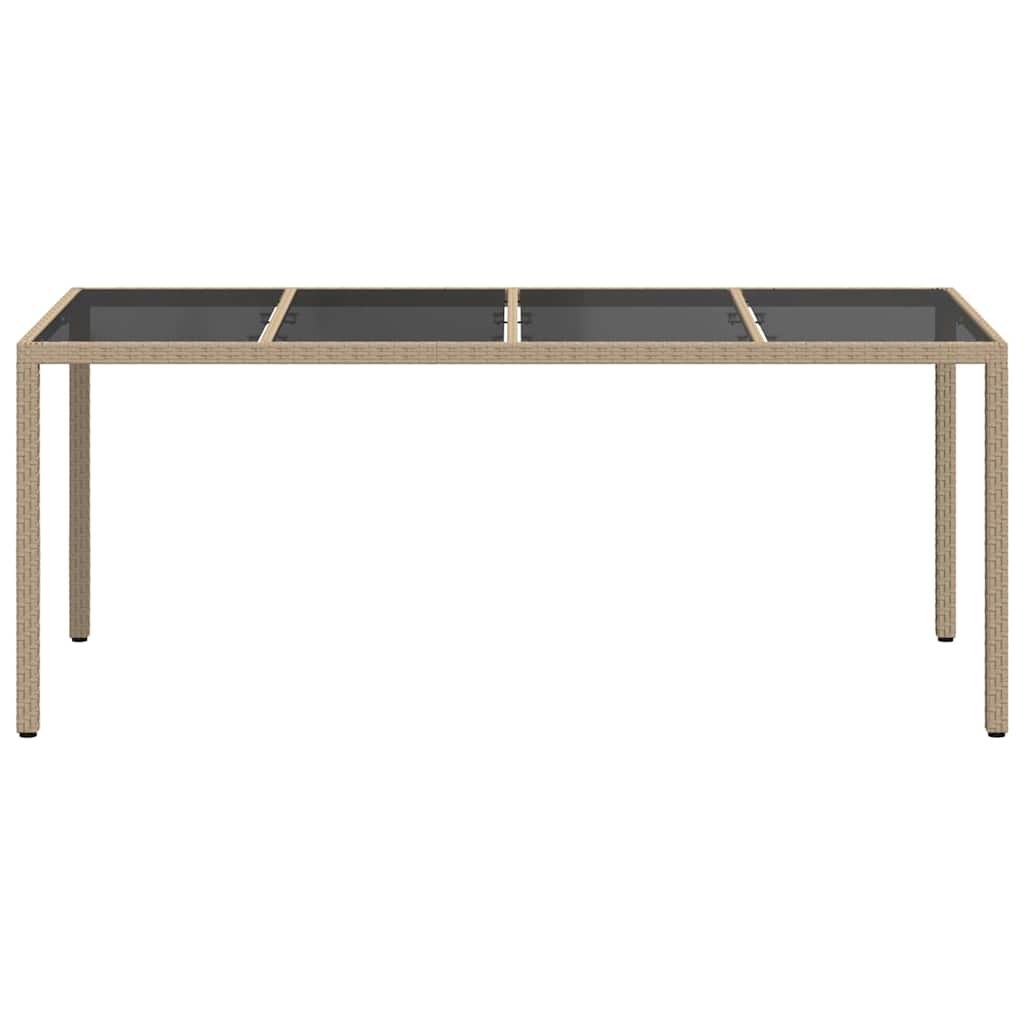 Havemøbel Bord Beige 190 x 90 x 75 cm polyrattan