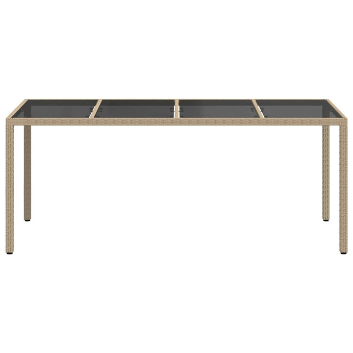Havemøbel Bord Beige 190 x 90 x 75 cm polyrattan