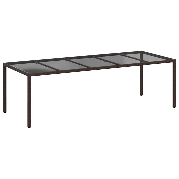 Havemøbel Bord Brun 250 x 100 x 75 cm polyrattan