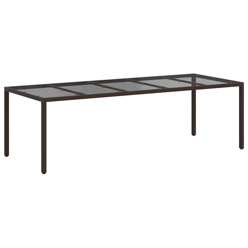 Havemøbel Bord Brun 250 x 100 x 75 cm polyrattan