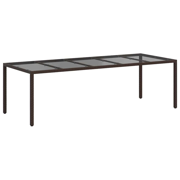Havemøbel Bord Brun 250 x 100 x 75 cm polyrattan
