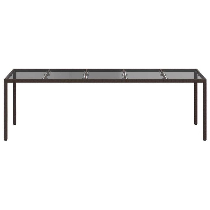 Havemøbel Bord Brun 250 x 100 x 75 cm polyrattan