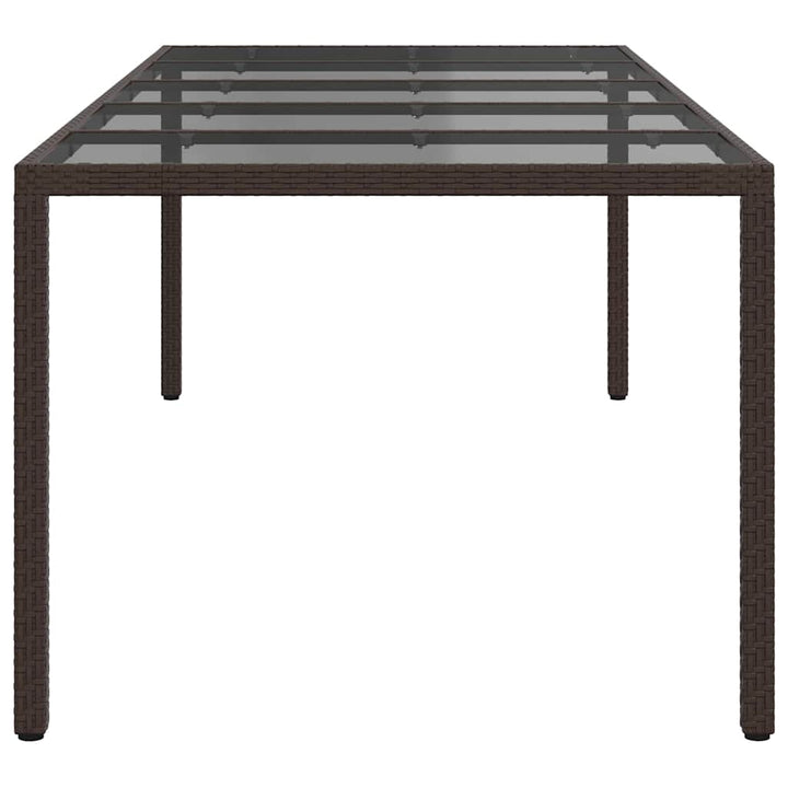 Havemøbel Bord Brun 250 x 100 x 75 cm polyrattan