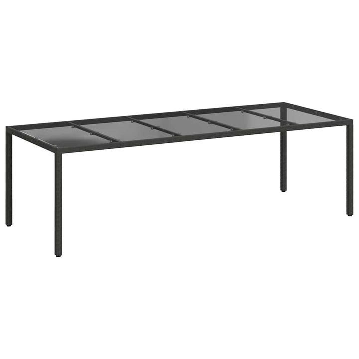 Havemøbel Bord Ren Sort 250 x 100 x 75 cm polyrattan