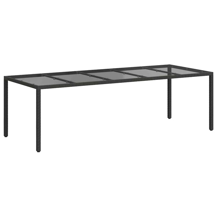 Havemøbel Bord Ren Sort 250 x 100 x 75 cm polyrattan