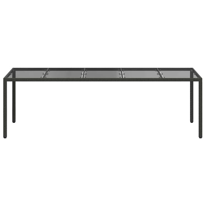 Havemøbel Bord Ren Sort 250 x 100 x 75 cm polyrattan