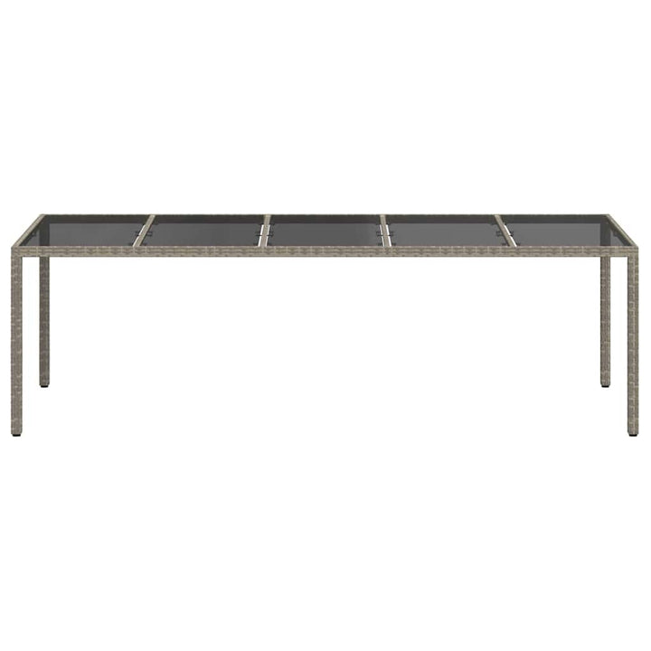 Havemøbel Bord Grå 250 x 100 x 75 cm polyrattan