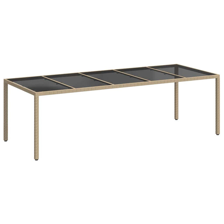 Havemøbel Bord Beige 250 x 100 x 75 cm polyrattan