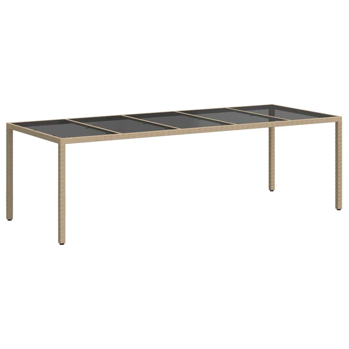 Havemøbel Bord Beige 250 x 100 x 75 cm polyrattan