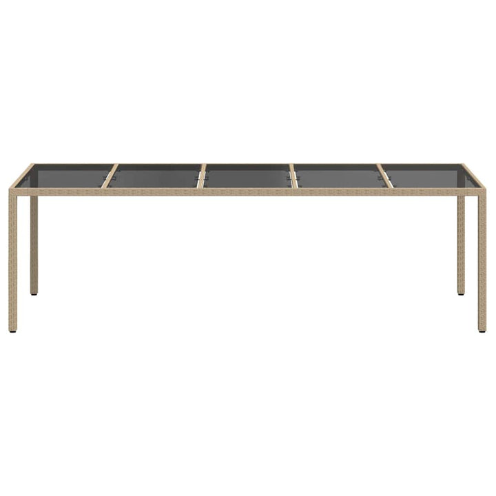 Havemøbel Bord Beige 250 x 100 x 75 cm polyrattan
