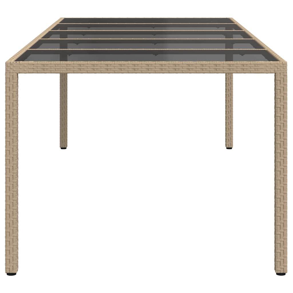 Havemøbel Bord Beige 250 x 100 x 75 cm polyrattan