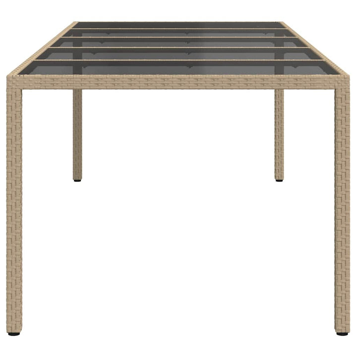 Havemøbel Bord Beige 250 x 100 x 75 cm polyrattan