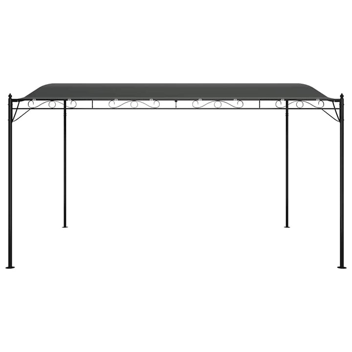 baldakin 4x3 m 180 g/m² stof og stål antracitgrå