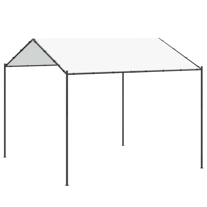 Pavillon 4 x 4 x 2,6 m Hvid Stål og Polyester 180 gsm