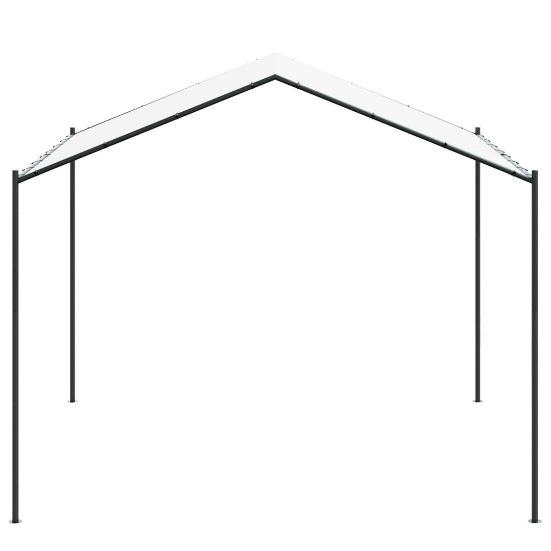 Pavillon 4 x 4 x 2,6 m Hvid Stål og Polyester 180 gsm