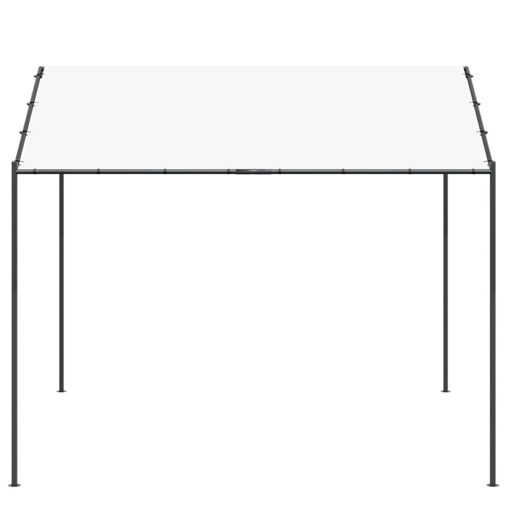 Pavillon 4 x 4 x 2,6 m Hvid Stål og Polyester 180 gsm