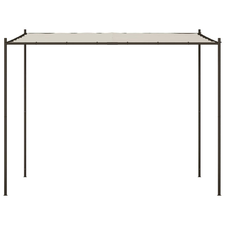 pavillon 3x3 m 180 g/m² stof og stål hvid