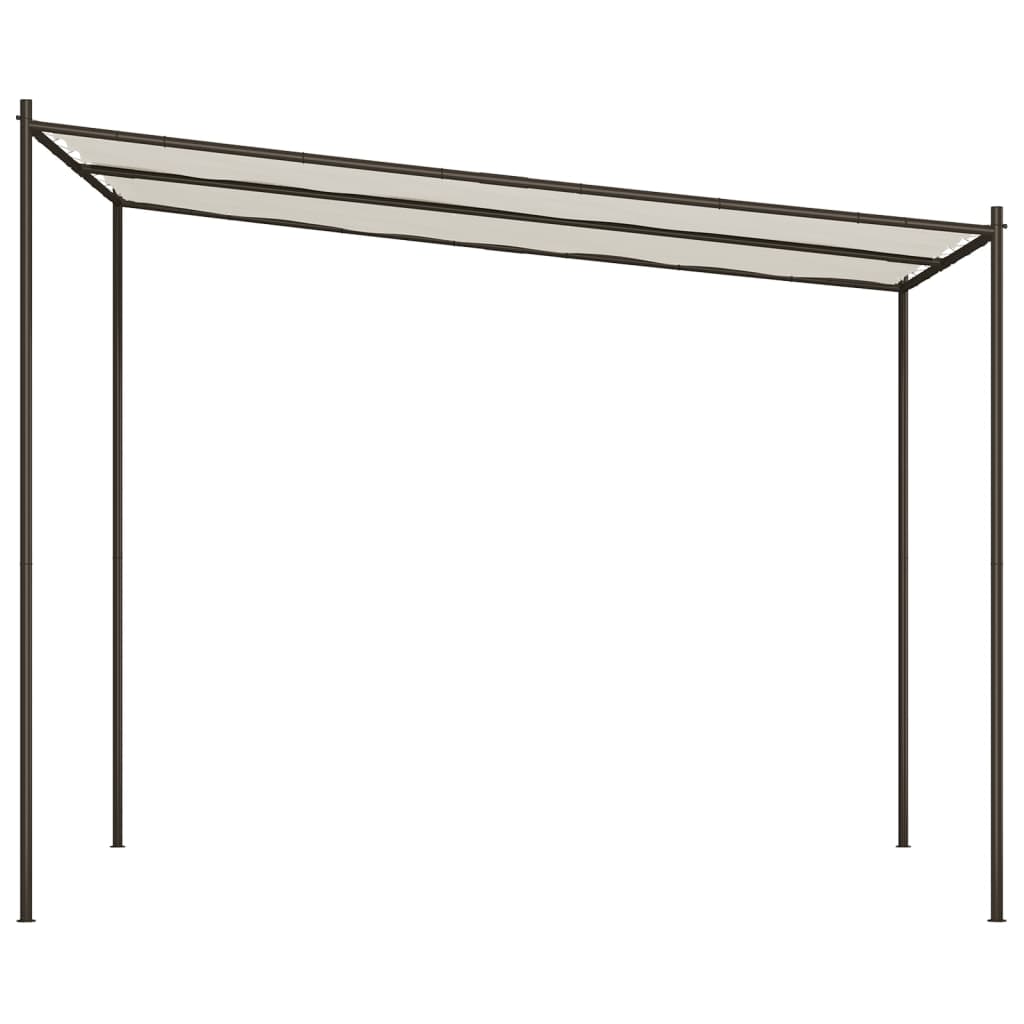 pavillon 3x3 m 180 g/m² stof og stål hvid