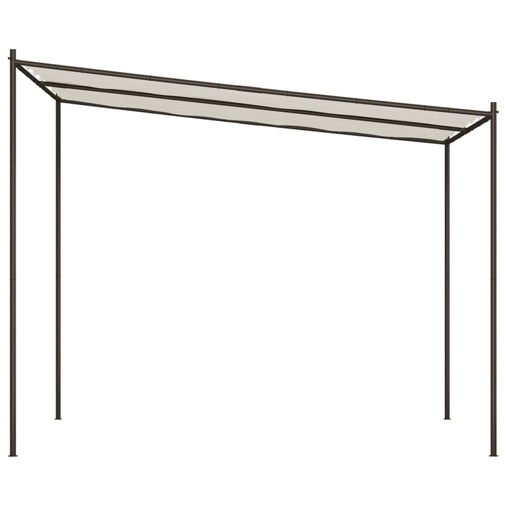 pavillon 3x3 m 180 g/m² stof og stål hvid
