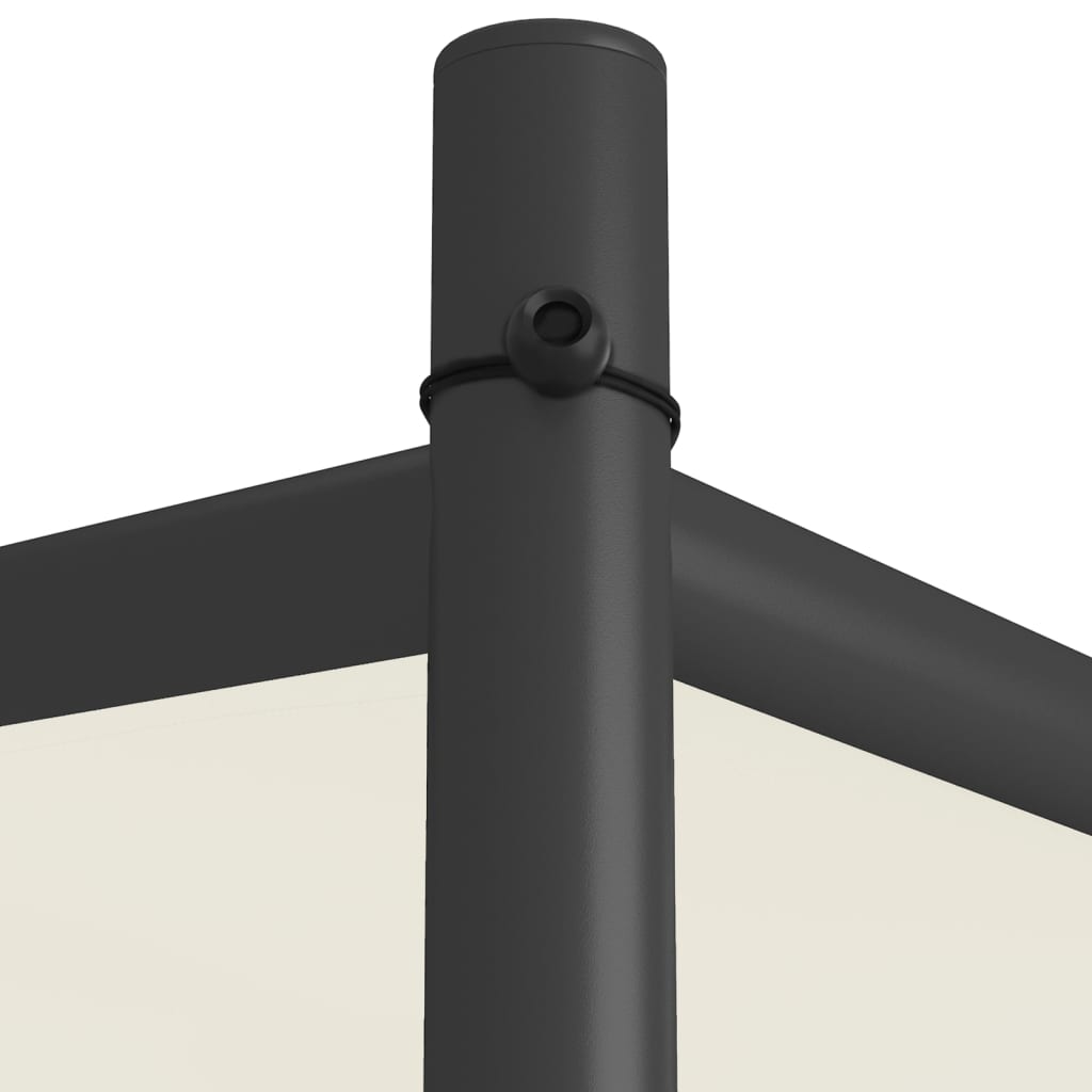 pavillon 3x3 m 180 g/m² stof og stål hvid