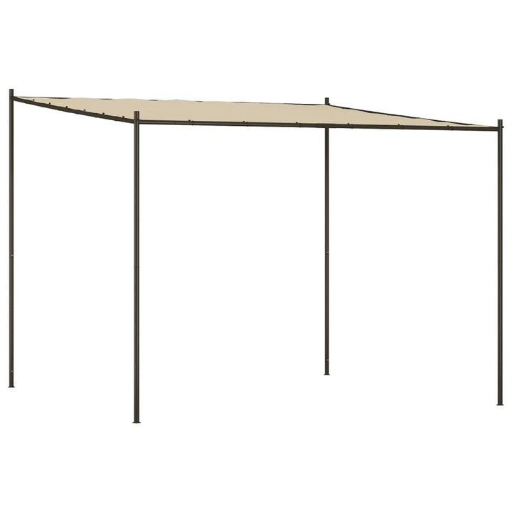 pavillon 3x3 m 180 g/m² stof og stål beige